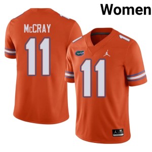 2026-27 LJ McCray Gator Nation Women #11 Orange Jerseys 755490-860