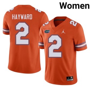 Stitched Florida Lagonza Hayward #2 Women's Orange Jerseys 610407-212