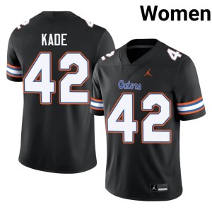 Replica University of Florida Gators Matthew Kade Black #42 Women Jerseys 276254-803