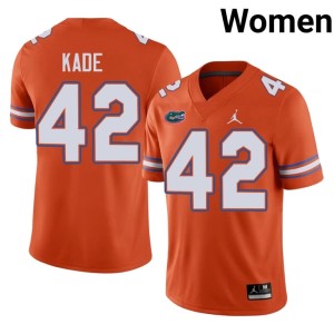 2026-27 Matthew Kade Women's Orange Gators #42 Jersey 204551-386