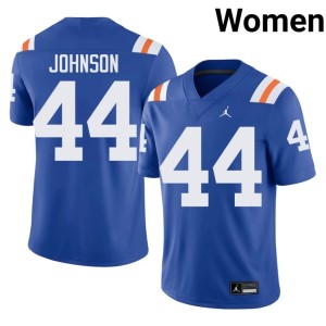 College Gators Myles Johnson Women's Alternate Royal #44 Jersey 650231-711