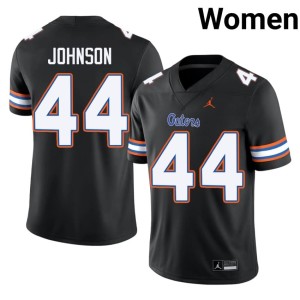 Player Myles Johnson Black #44 University of Florida Gators Women Jersey 789029-961