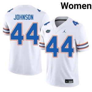 Embroidery Myles Johnson UF #44 Womens White Jersey 401670-150