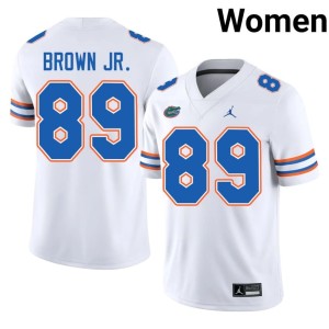 2026 Women's Tripp Brown Jr. White Florida #89 Jerseys 886543-952