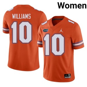 Game #10 Orange Women's Aaron Williams Florida Gators Jersey 928067-990