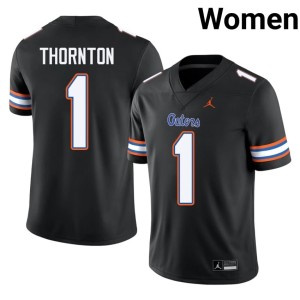 2026-27 UF Gators Bryce Thornton #1 Black Womens Jerseys 854274-858