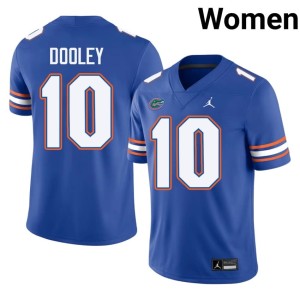 Official Women's Royal Cam Dooley #10 University of Florida Gators Jersey 515475-911