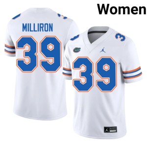 Replica Women Carter Milliron White #39 Gators Jerseys 431087-782