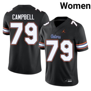 Football Florida Black Chancellor Campbell #79 Womens Jerseys 204656-447