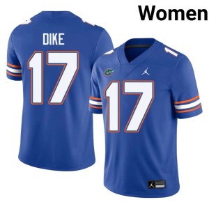 Official Chimere Dike #17 Royal Florida Women's Jerseys 648215-249