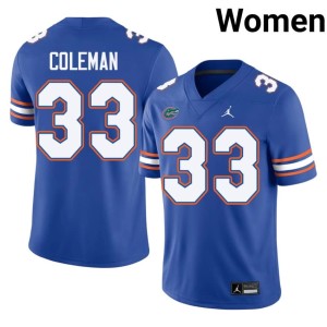 Player DJ Coleman Women Gators #33 Royal Jerseys 966210-272