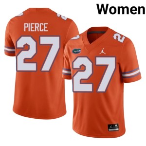 Stitched Gators Orange #27 Women Dameon Pierce Jerseys 555979-516