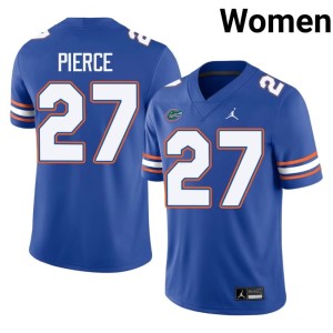 Official #27 Royal UF Womens Dameon Pierce Jersey 383729-531