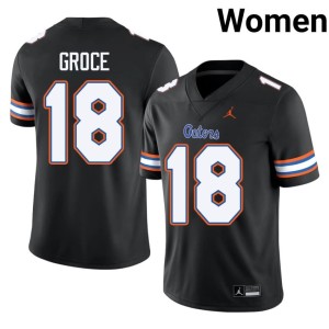 Stitched Women's Black #18 Davian Groce Florida Jerseys 828467-959