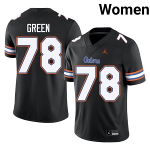 Official Womens University of Florida #78 Black Desmond Green Jerseys 833813-658