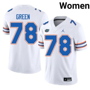 High School Florida White #78 Desmond Green Women Jersey 761231-189
