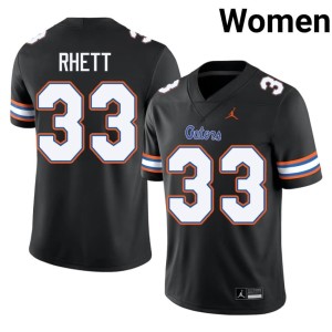 College Errict Rhett #33 Womens Black Florida Jerseys 996024-830