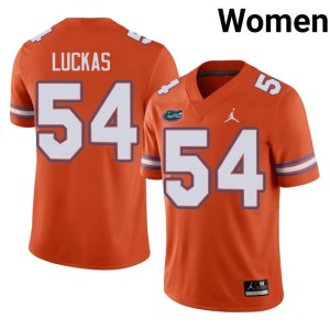 Replica Javarii Luckas #54 UF Orange Women Jerseys 592994-541