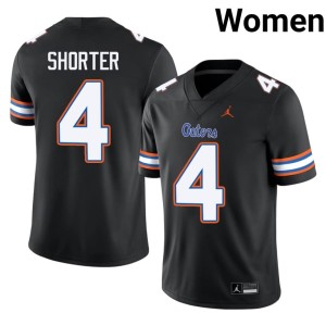 University UF Gators #4 Black Justin Shorter Women's Jersey 717121-696