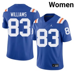 2026-27 #83 Florida Justin Williams Royal Women's Alternate Jersey 243220-649