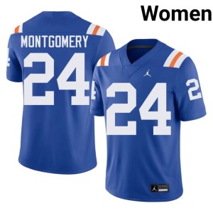 Player Alternate UF Gators London Montgomery #24 Royal Women's Jerseys 245947-963