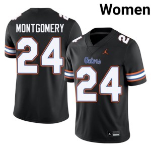 NCAA #24 University of Florida Women London Montgomery Black Jerseys 565488-567