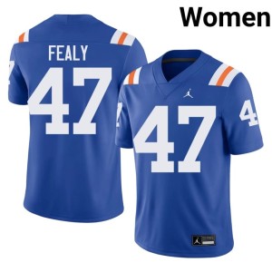 Football #47 Florida Alternate Womens Royal Miller Fealy Jerseys 190361-474