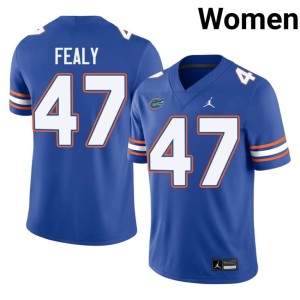 Embroidery Miller Fealy #47 Royal UF Gators Women's Jerseys 767469-421