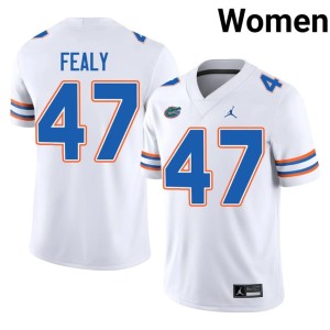 High School Miller Fealy White Gators Women's #47 Jersey 831368-972