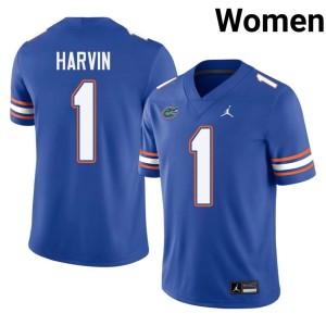 Embroidery Women Royal Percy Harvin #1 Gator Nation Jersey 727288-859