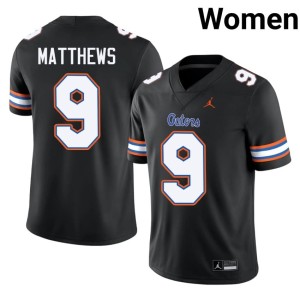 Player Black Shane Matthews Womens #9 Florida Jerseys 835942-220