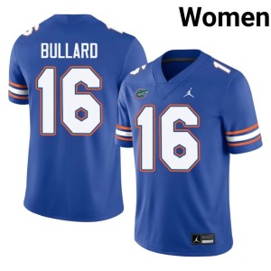 2026 TJ Bullard #16 Womens Florida Gators Royal Jersey 270525-252