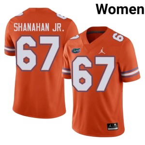Alumni TJ Shanahan Jr. Orange #67 University of Florida Gators Womens Jersey 903943-291