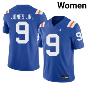 Replica Alternate Womens #9 Florida Gators Royal Tramell Jones Jr. Jersey 873444-329