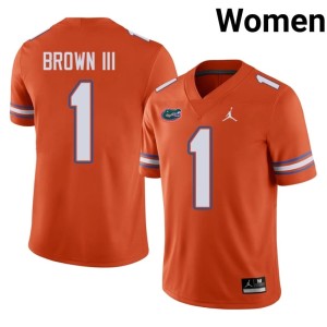 2026 #1 Florida Vernell Brown III Women Orange Jerseys 787244-322