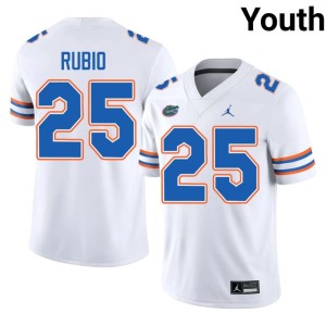 2026-27 White #25 Youth Florida Anthony Rubio Jersey 230221-784