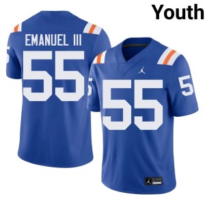 Game Royal Florida Alternate #55 Charles Emanuel III Youth Jerseys 928190-113