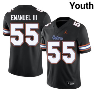 University Charles Emanuel III #55 Black Youth UF Jersey 833441-448