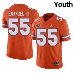 Limited #55 Gators Orange Charles Emanuel III Youth Jersey 970759-395