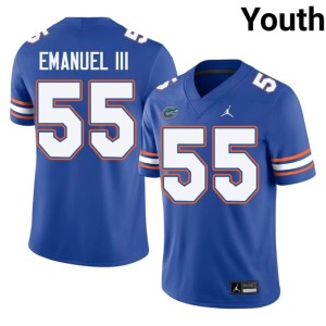 Football Royal Charles Emanuel III Youth #55 Gator Nation Jerseys 307633-457