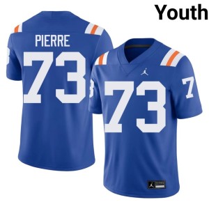 High School Youth University of Florida Gators #73 Alternate Daniel Pierre Louis Royal Jersey 772402-851