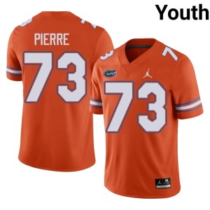 University Youth #73 University of Florida Orange Daniel Pierre Louis Jerseys 214435-574