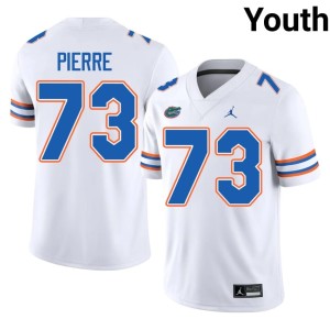High School Youth #73 White Florida Daniel Pierre Louis Jerseys 164086-408