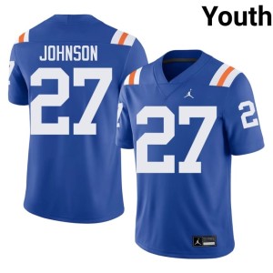 Replica Gators Youth Alternate #27 Royal Dijon Johnson Jersey 393496-941
