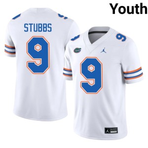 University Gators #9 Drake Stubbs Youth White Jerseys 761891-386