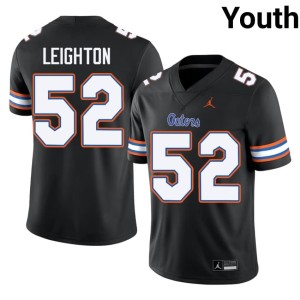 College University of Florida Gators #52 Dylan Leighton Black Youth Jerseys 826310-400