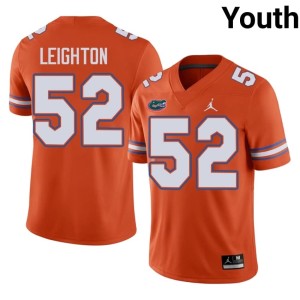 Stitched Dylan Leighton Gator Nation Orange #52 Youth Jerseys 610605-654