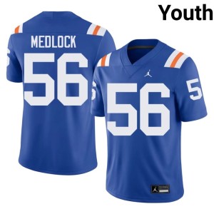 Game Youth UF Gators #56 Jahari Medlock Royal Alternate Jerseys 104934-314