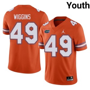 Limited Jalen Wiggins University of Florida #49 Orange Youth Jersey 893006-940