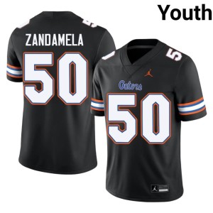 Game Jason Zandamela Gators Black #50 Youth Jerseys 959806-363